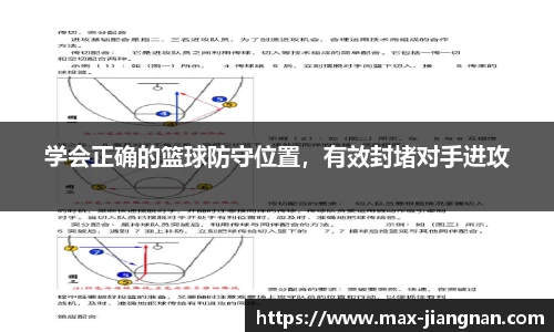 学会正确的篮球防守位置，有效封堵对手进攻